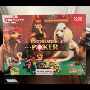 Puzzle, Dogs playing poker